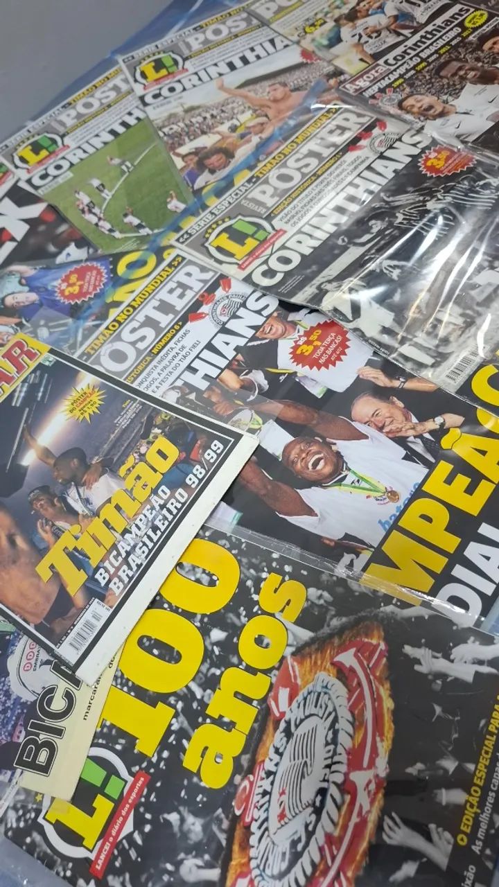 Mega coleção de Jornais e pôsteres do Corinthians - Foto 3