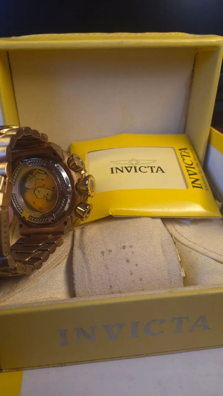 Relógio Dourado Invicta - Foto 2