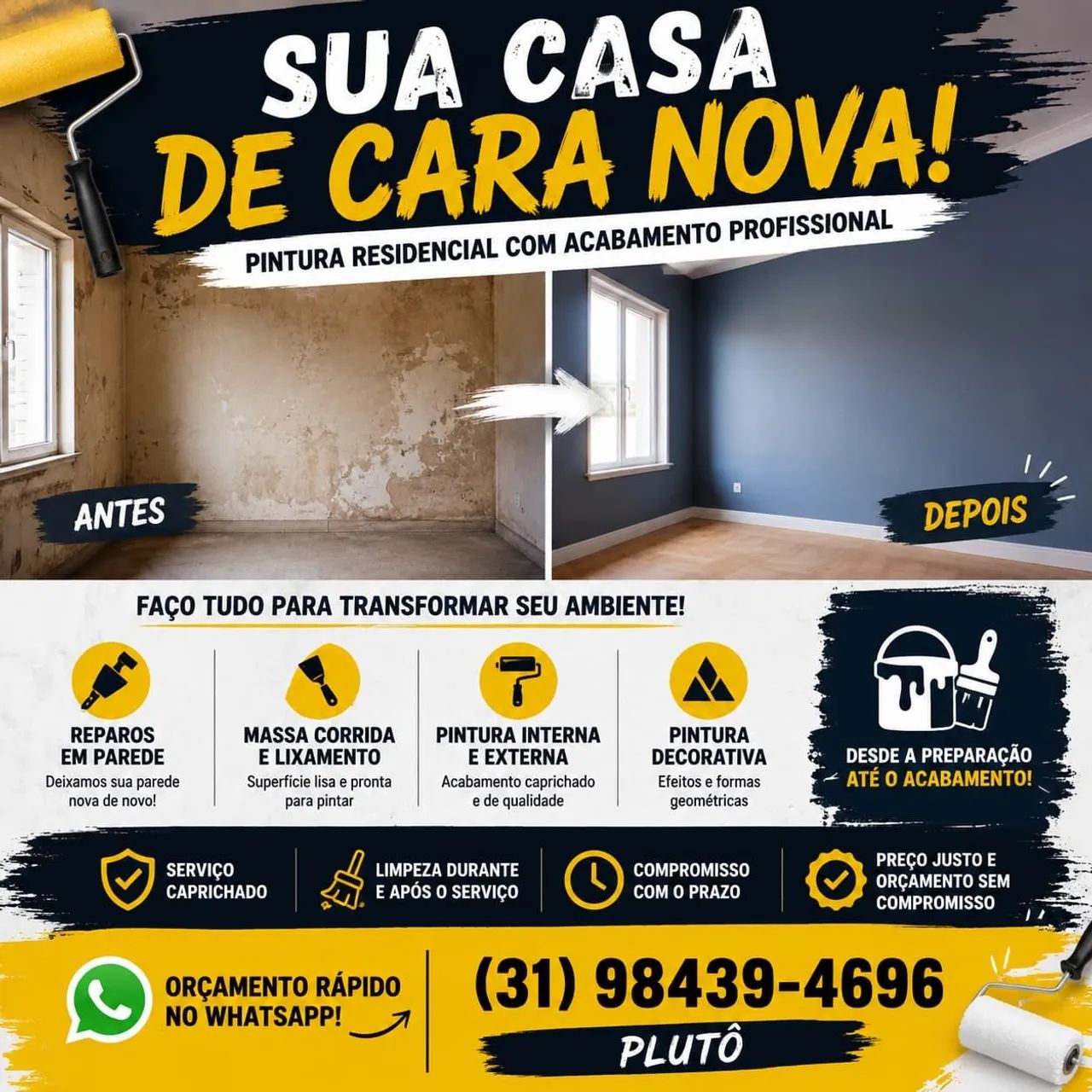 PIntor Residencial preço justo