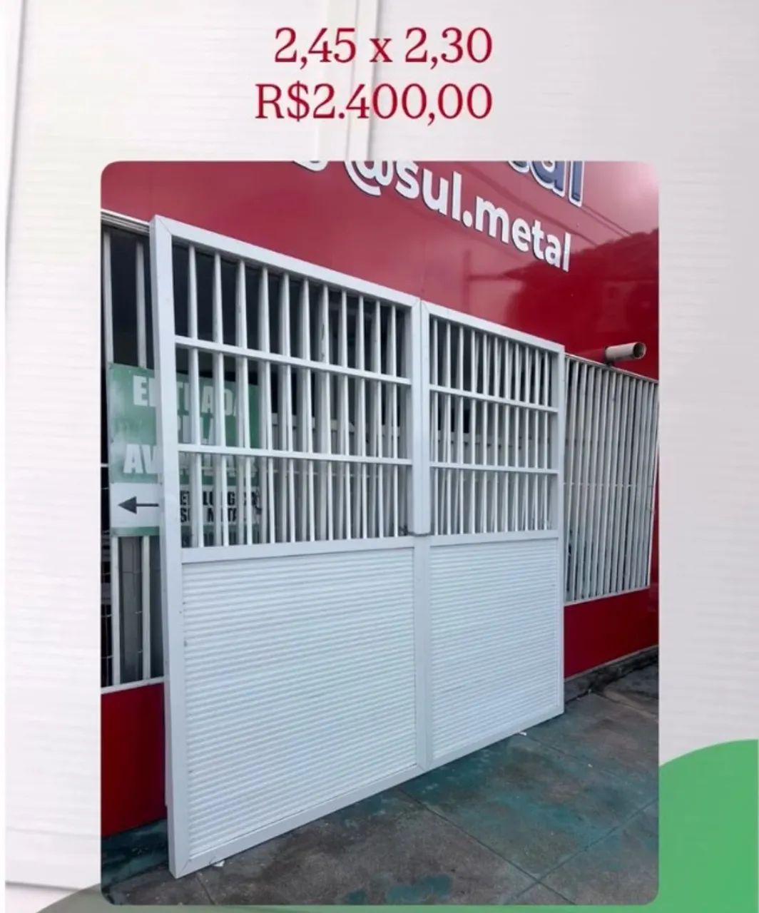 Portão de alumínio Semi novo  - Foto 4