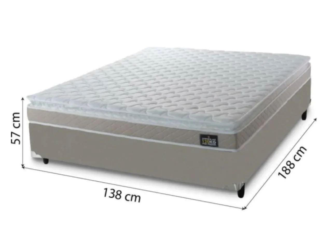 Cama Box Casal Colchão De Espuma D33 Millenium - Foto 4