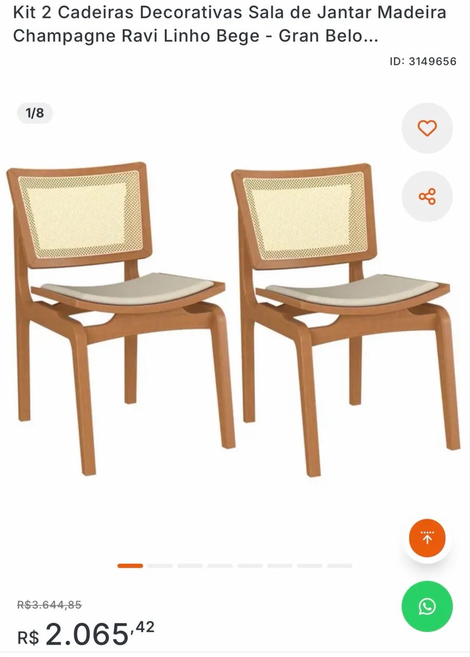 2 cadeiras  - Foto 3