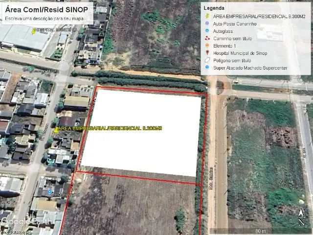 Terreno 8.323 m2 Industrial ou Residencial em Sinop MT R$4.150.000,00.  - Foto 2