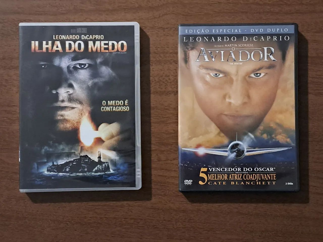 DVDs O Aviador e Ilha do Medo - Martin Scorsese e Leonardo DiCaprio