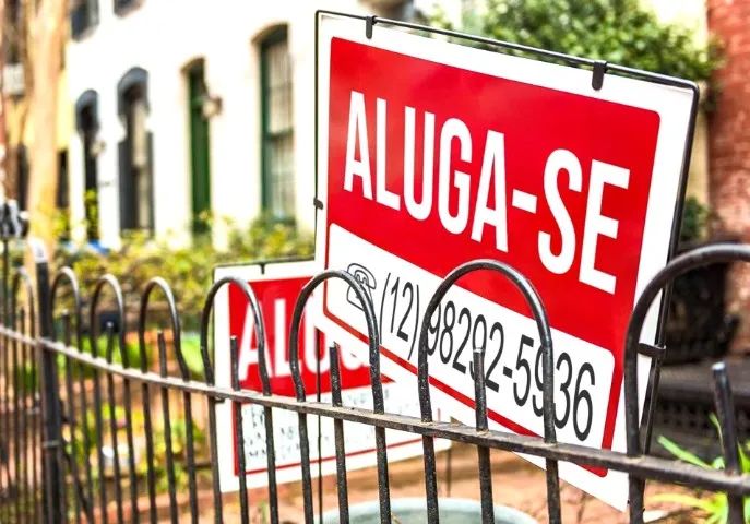 Placa Aluga Vende Casa Apartamento Sítio Chácara