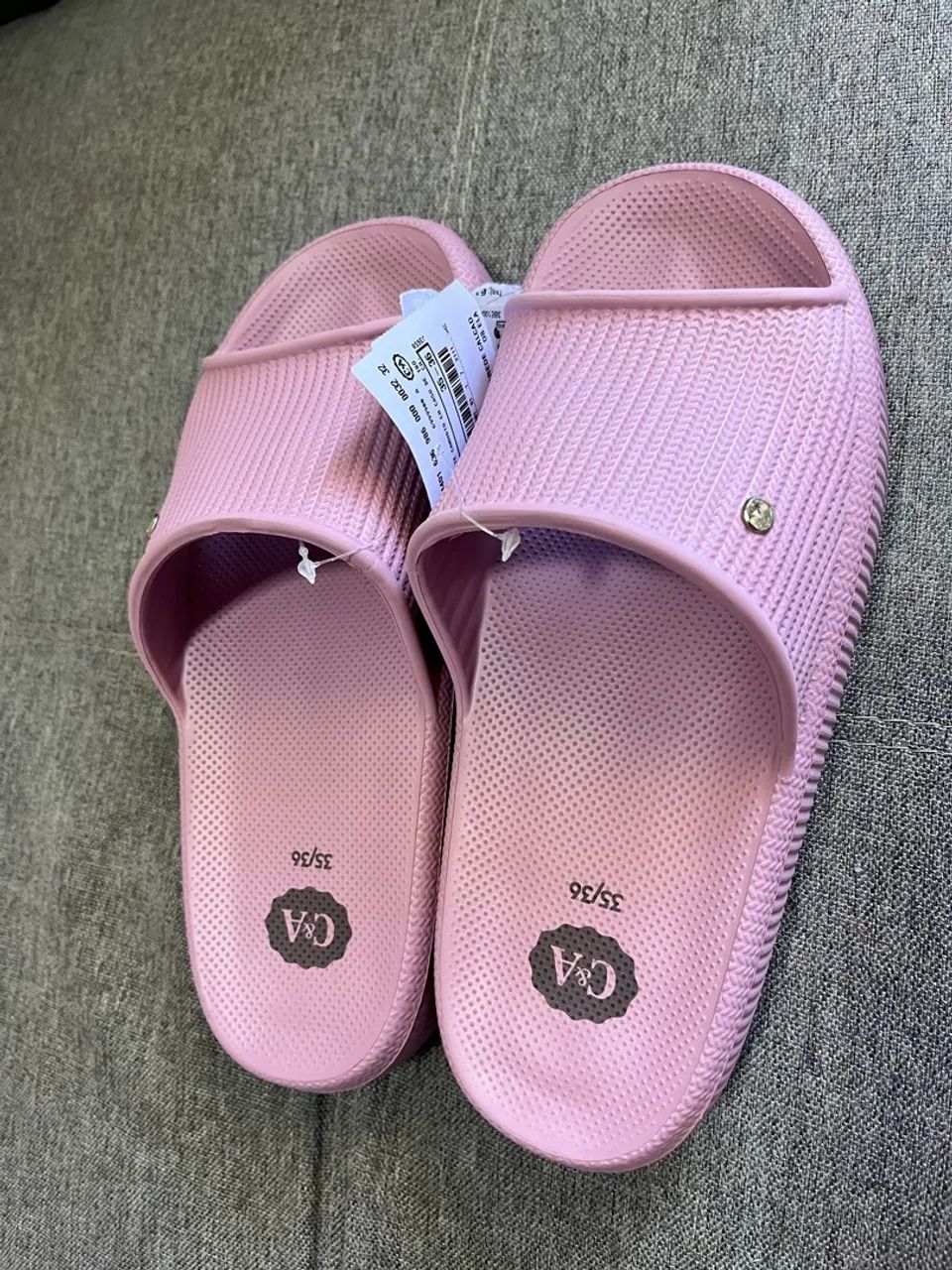 Chinelo Nuvem Rosa 35/36 - Foto 2