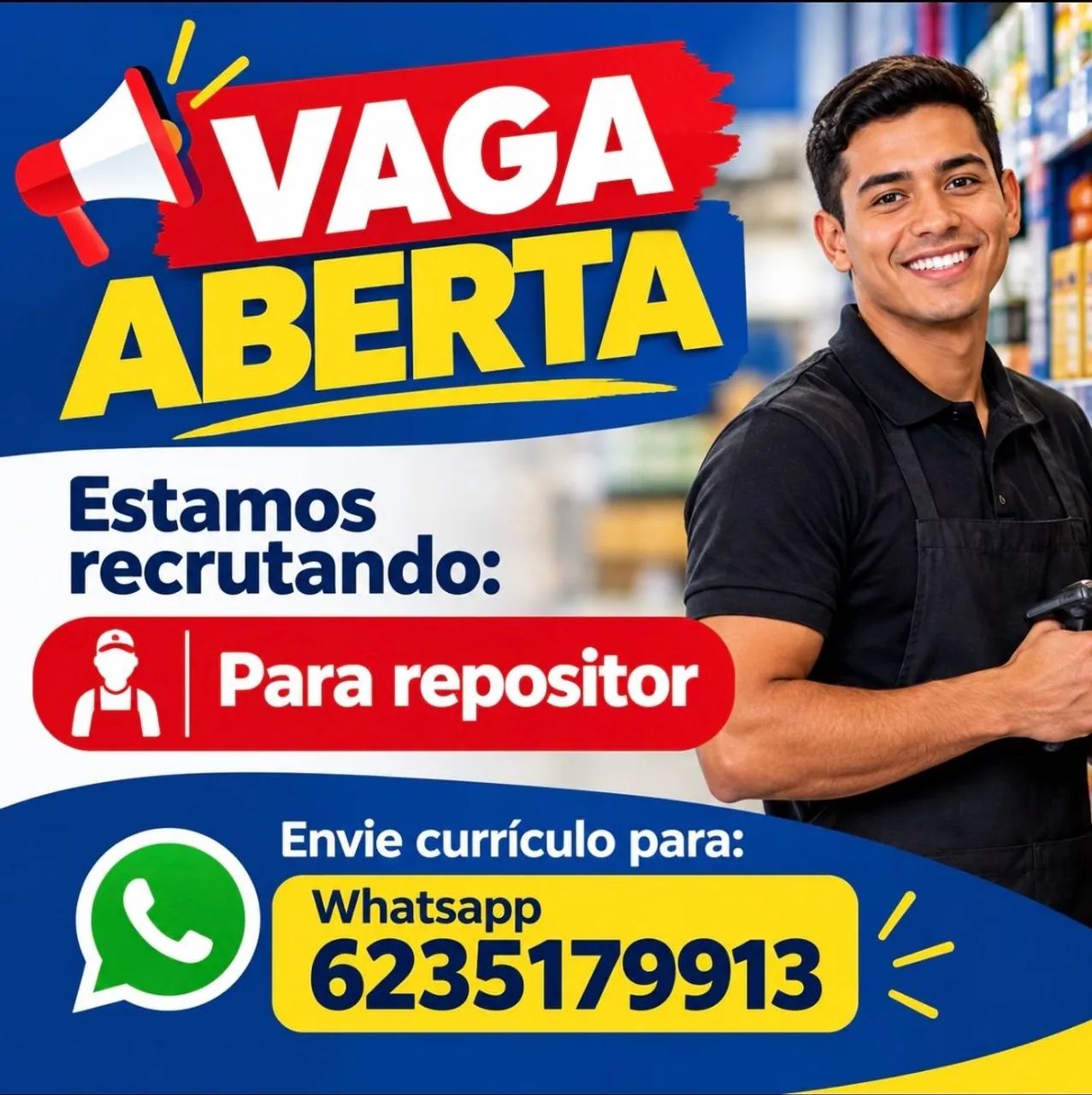 Vaga de emprego Repositor 