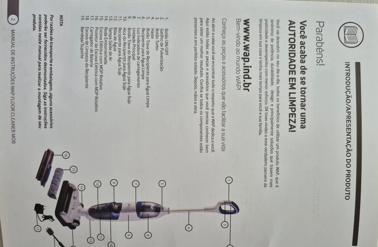 Extratora floor cleaner mob WAP - Foto 3