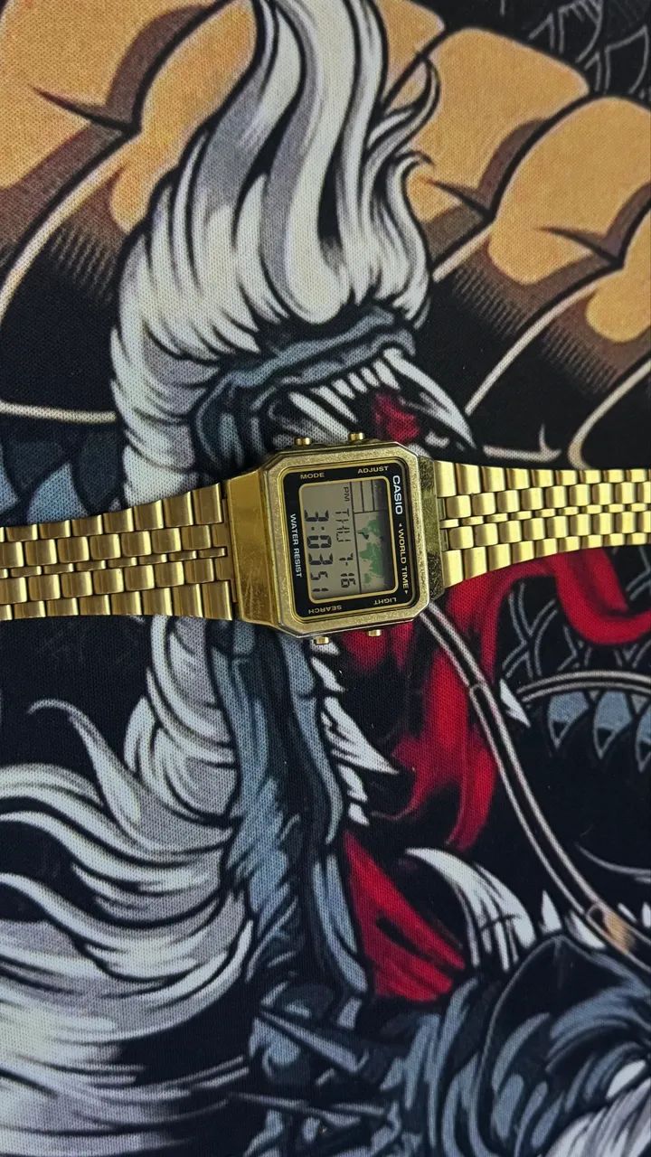 Relógio Casio - A500w Dourado