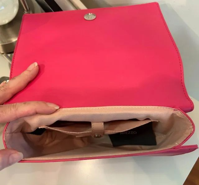 Linda bolsa rosa - Arezzo - Couro Legítimo. Estado de nova! - Foto 4
