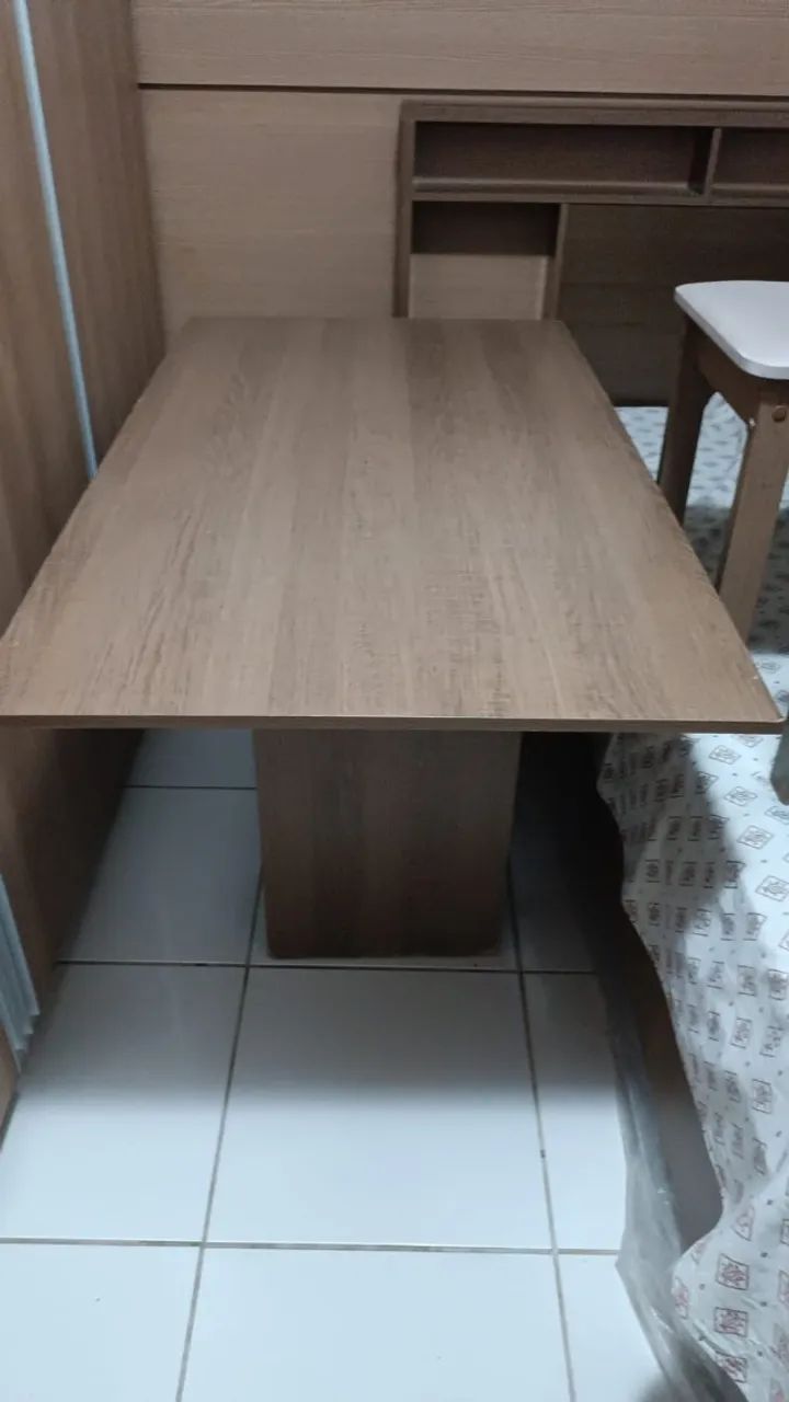 mesa de mdf retangular com 6 cadeiras - Foto 2