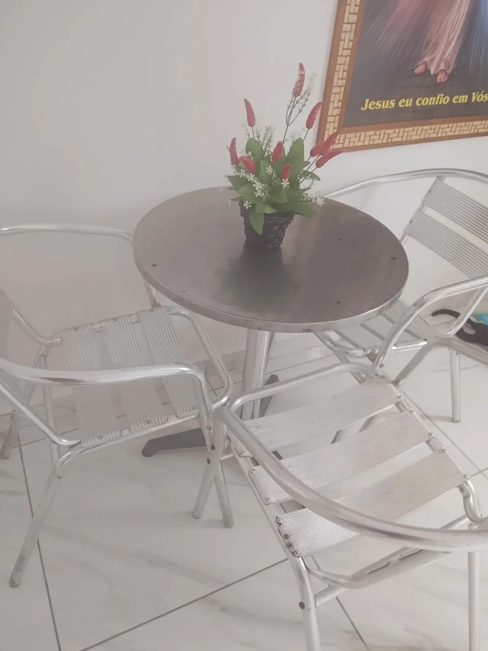 Mesa de alumínio 