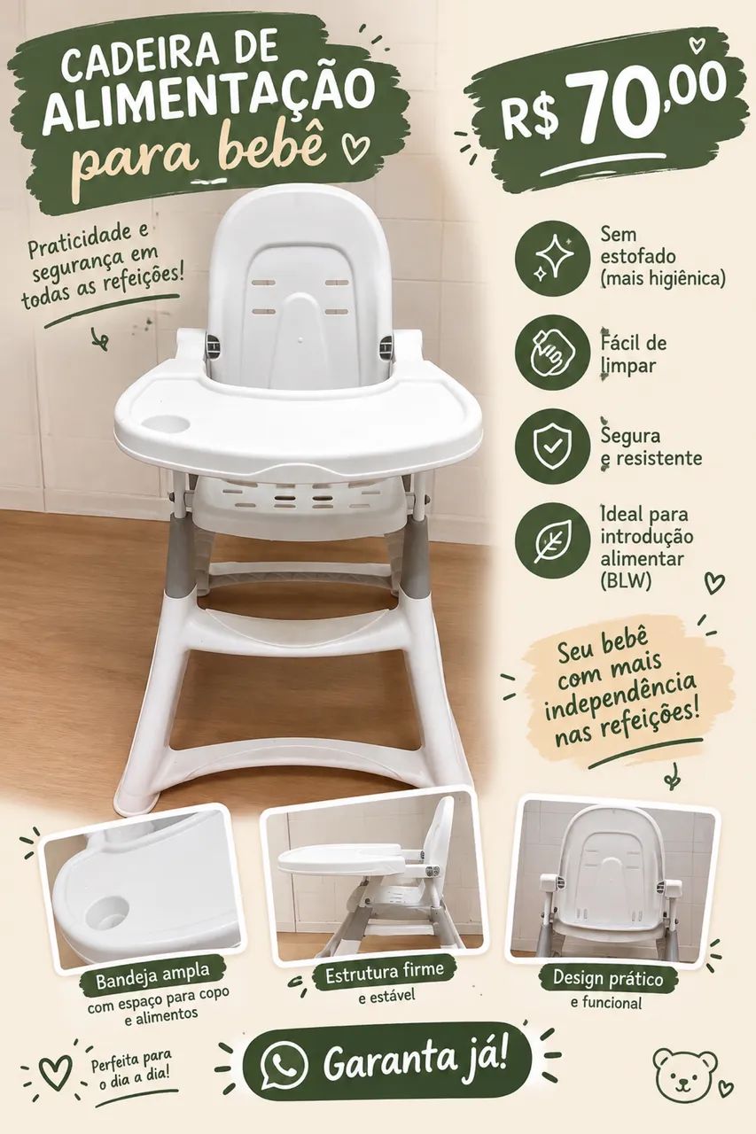 Cadeirinha de alimentação  - Foto 3