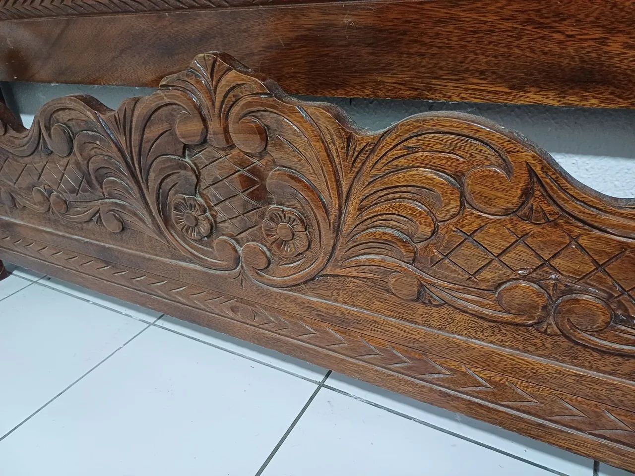 CAMA CASAL MADEIRA MACIÇA  - Foto 4