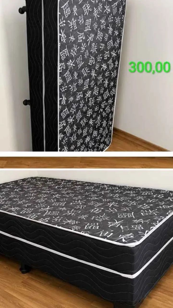 Cama box solteiro conjugada completa, cama lacrada e embalada. conforto e praticidade !!