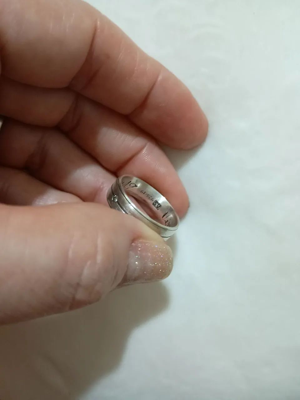 Aliança em prata maciça  - Foto 3