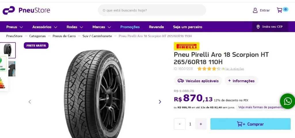 PNEUS PIRELLI