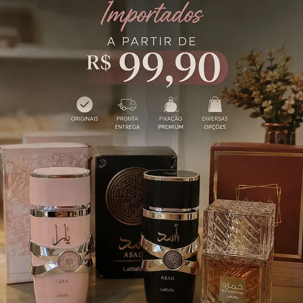 ?Perfumes importados a partir de R$ 99,90?