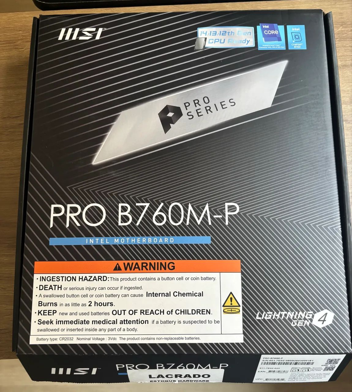  KIT INTEL i5-12400F + MSI B760M-P DDR5 ? NOVO!