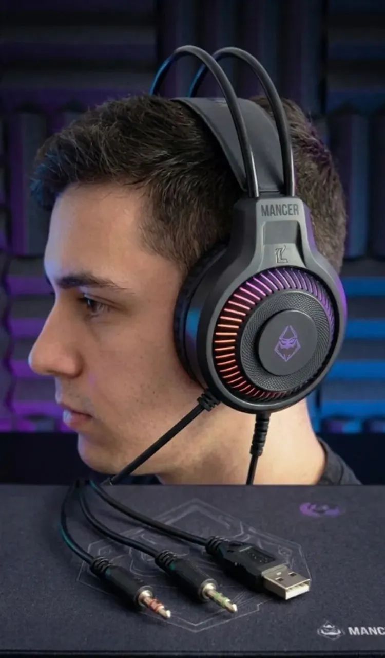 Headset mancer twinlight PC ( produto lacrado) - Foto 5