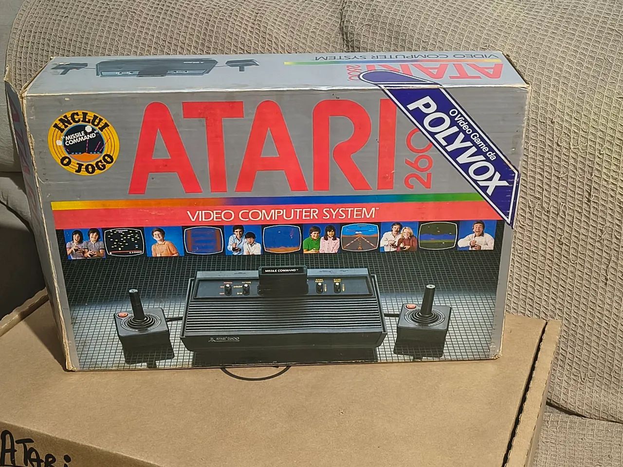 ATARI SERIAL CKNPLETO VAIXA BERÇO E CONSOLE - Foto 2
