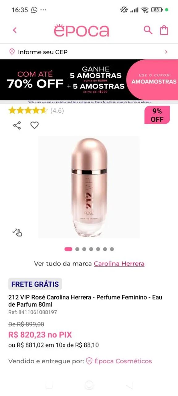 Perfume 212 rose  - Foto 3
