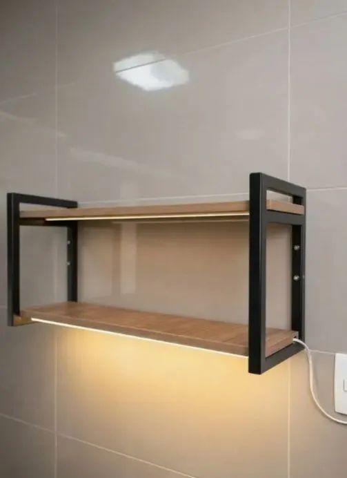 Prateleiras industriais suspensa com led. - Foto 3