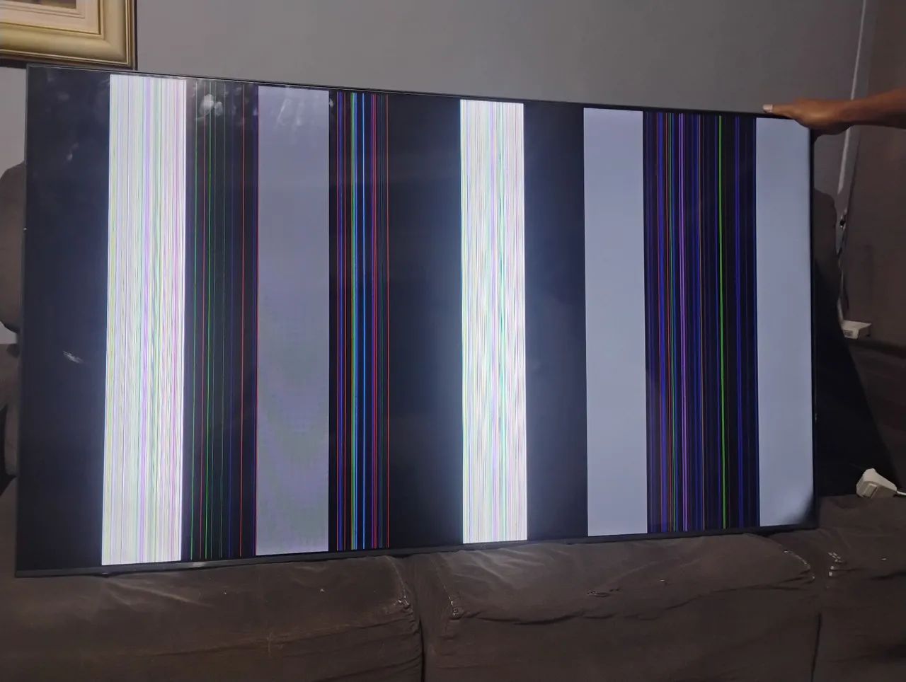 Tv 60 polegadas Samsung display quebrado  - Foto 2