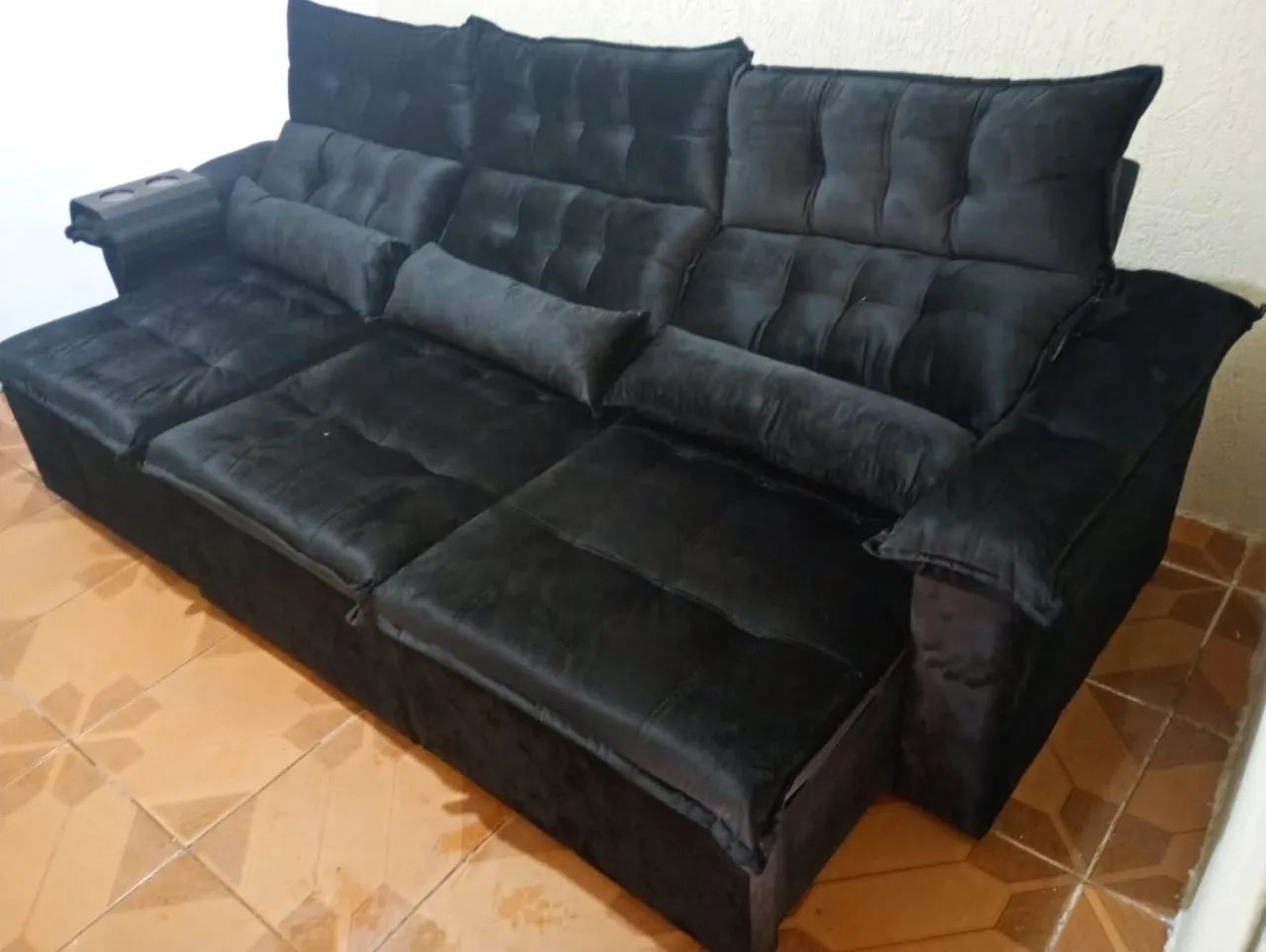 Sofá clara retrátil reclinável 250mt  - Foto 2