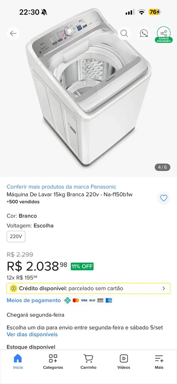 Máquina de lavar  - Foto 5