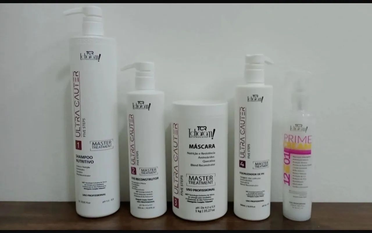 Kit de lavagem e tratamento para uso profissional 