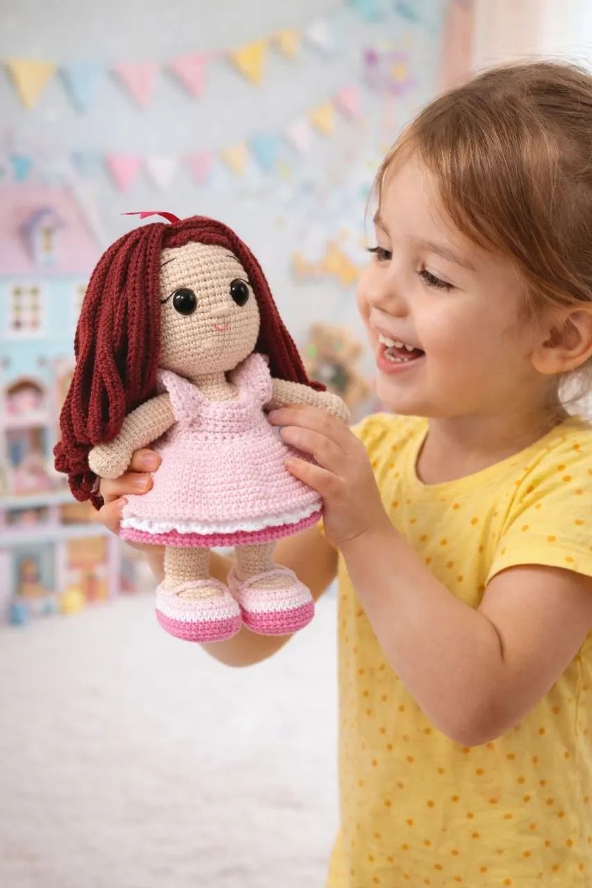 Boneca de crochê dois looks  - Foto 2