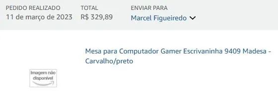 Mesa para Computador - Escrivaninha Madesa - Foto 5