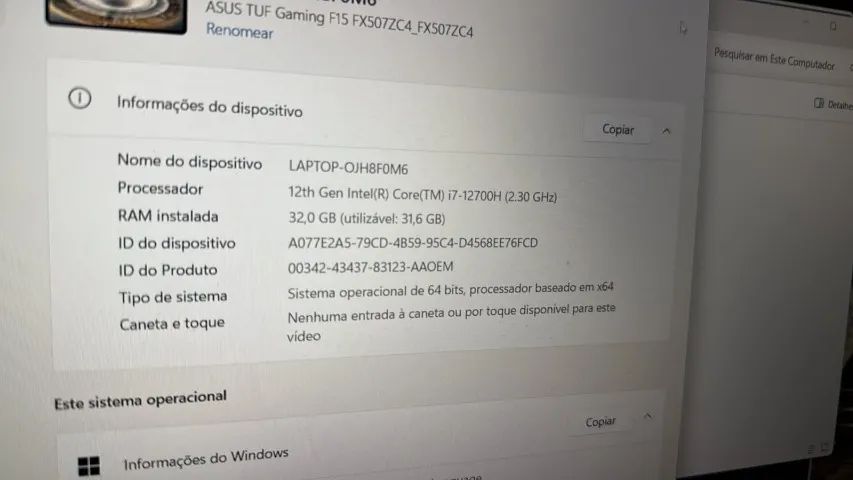 NOTEBOOK GAMER TUFF GAMING F15 - Foto 3