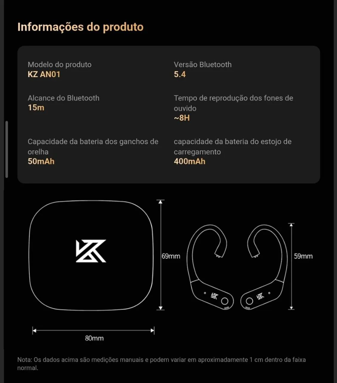Módulo KZ AN01 Bluetooth 5.4 LDAC - Foto 3