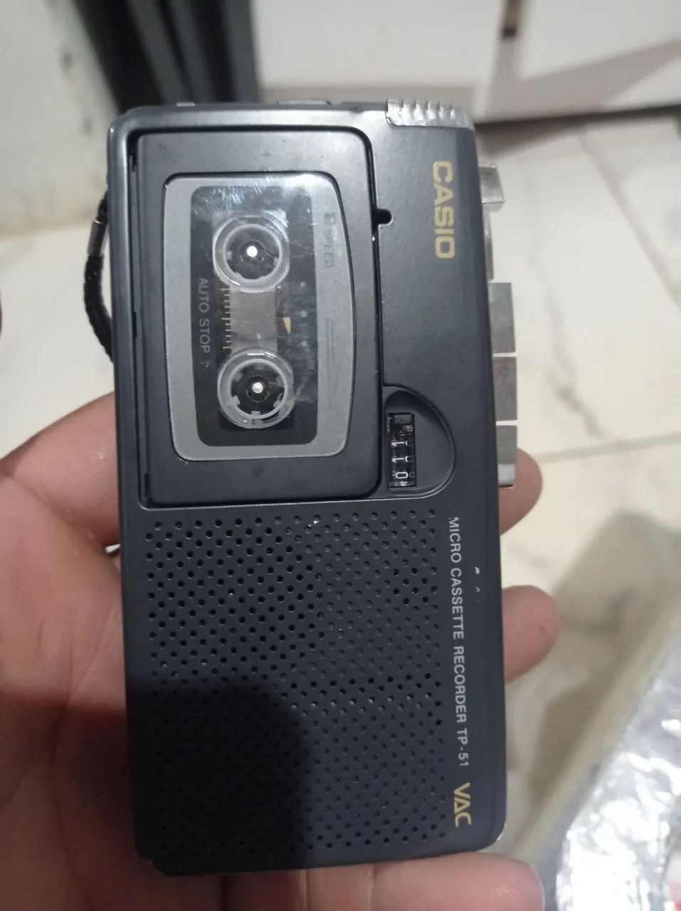 Gravador casio relíquia funcionando perfeitamente e vem com duas fitas impecável 