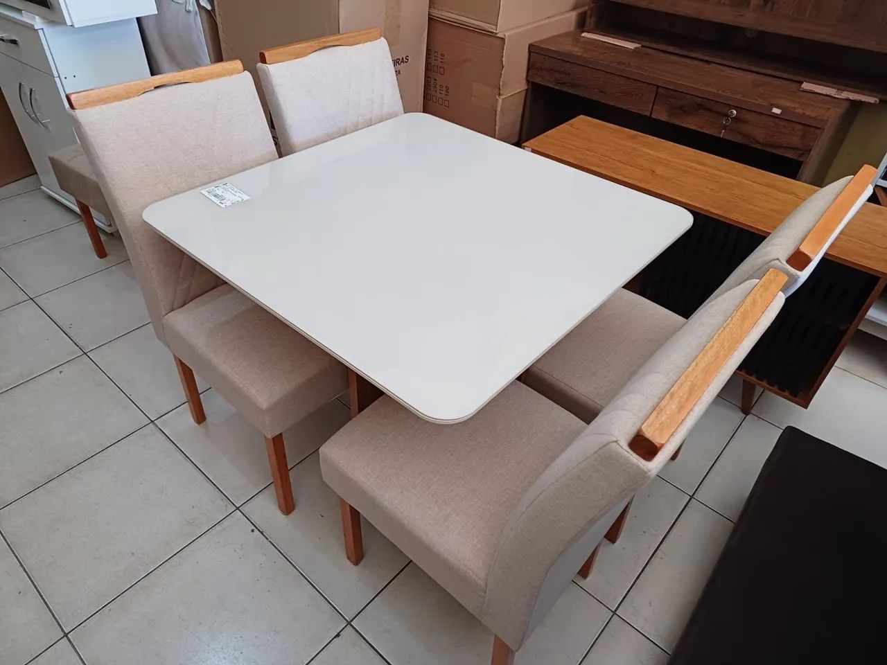 Jogo Completo De Mesa De Jantar Novo  - Foto 5