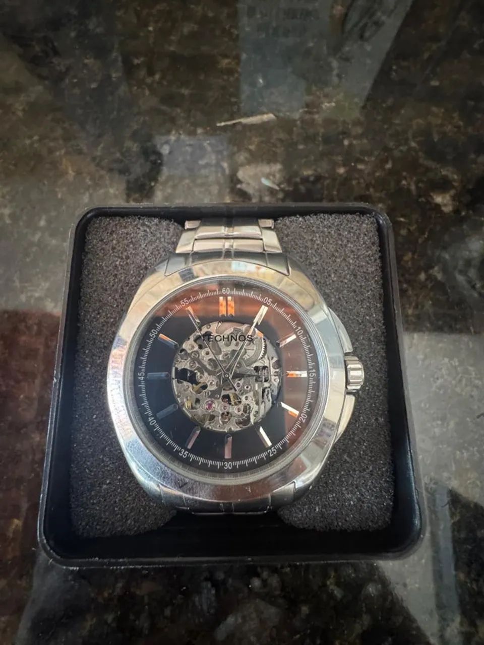 Relógio Technos Masculino Automático Skeleton - Foto 2