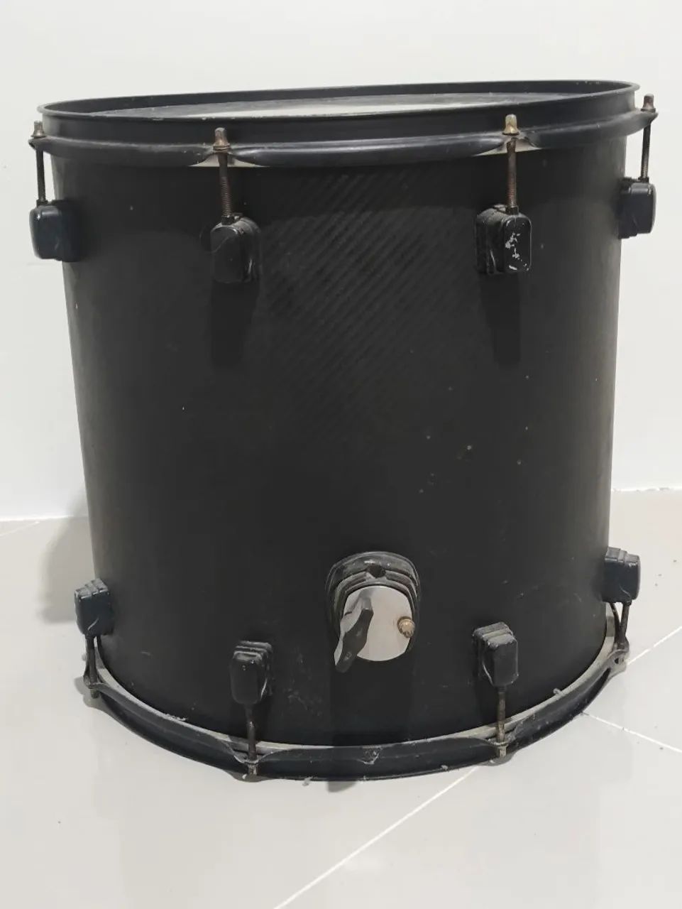 Surdo de bateria 16 polegadas avulso peles Evans usado  - Foto 3