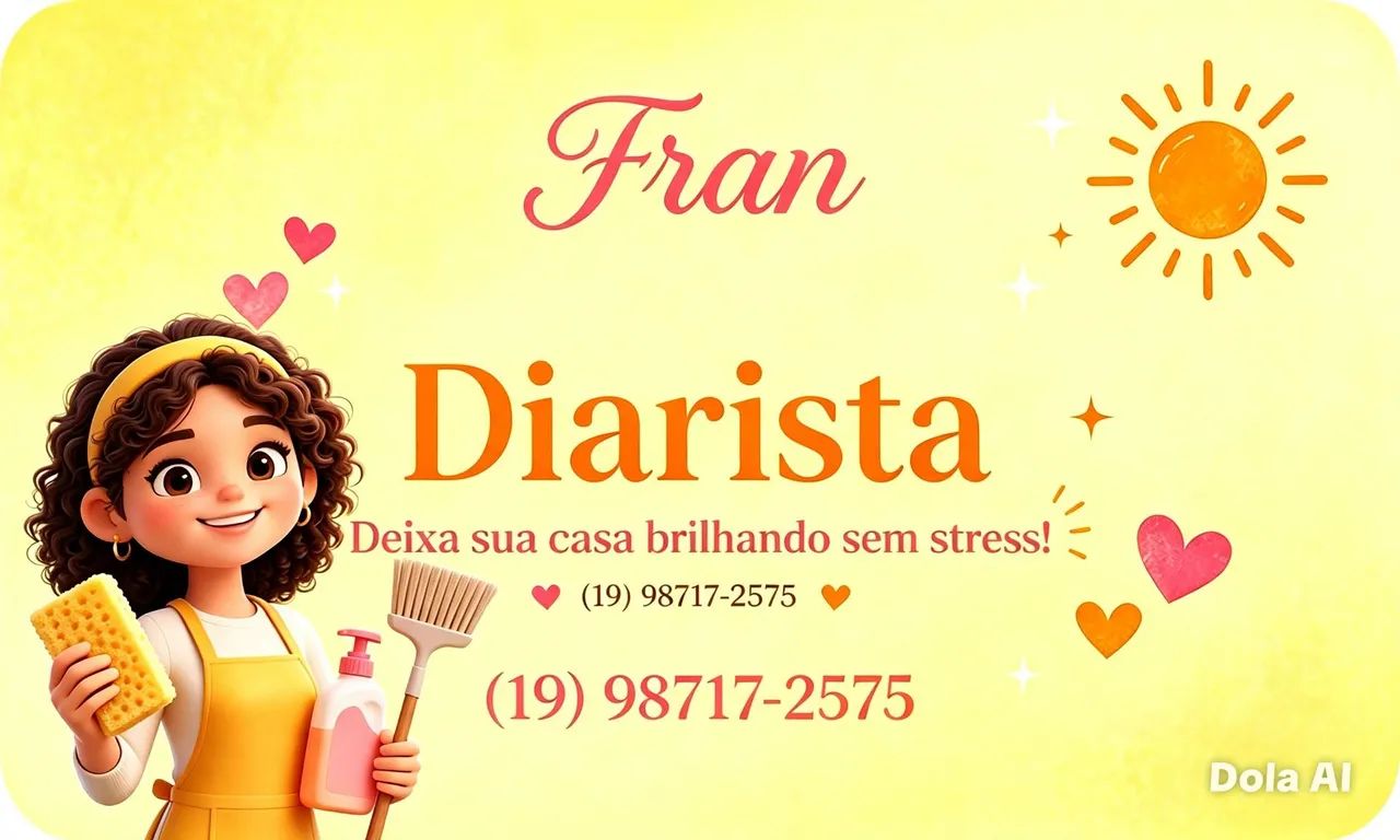 Sou uma funcional na área diarista