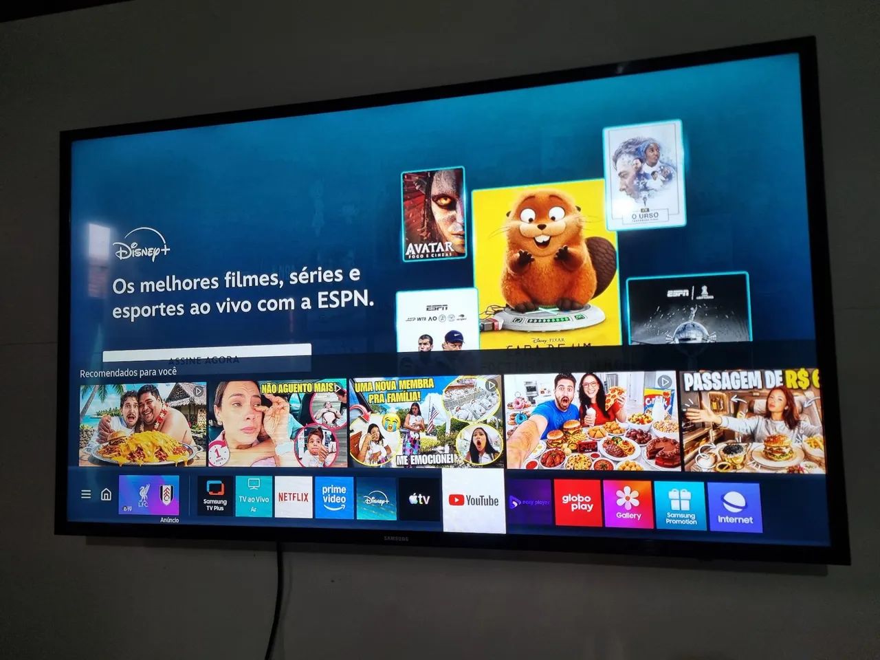 Smart TV Samsung Tizen 43 Polegadas 