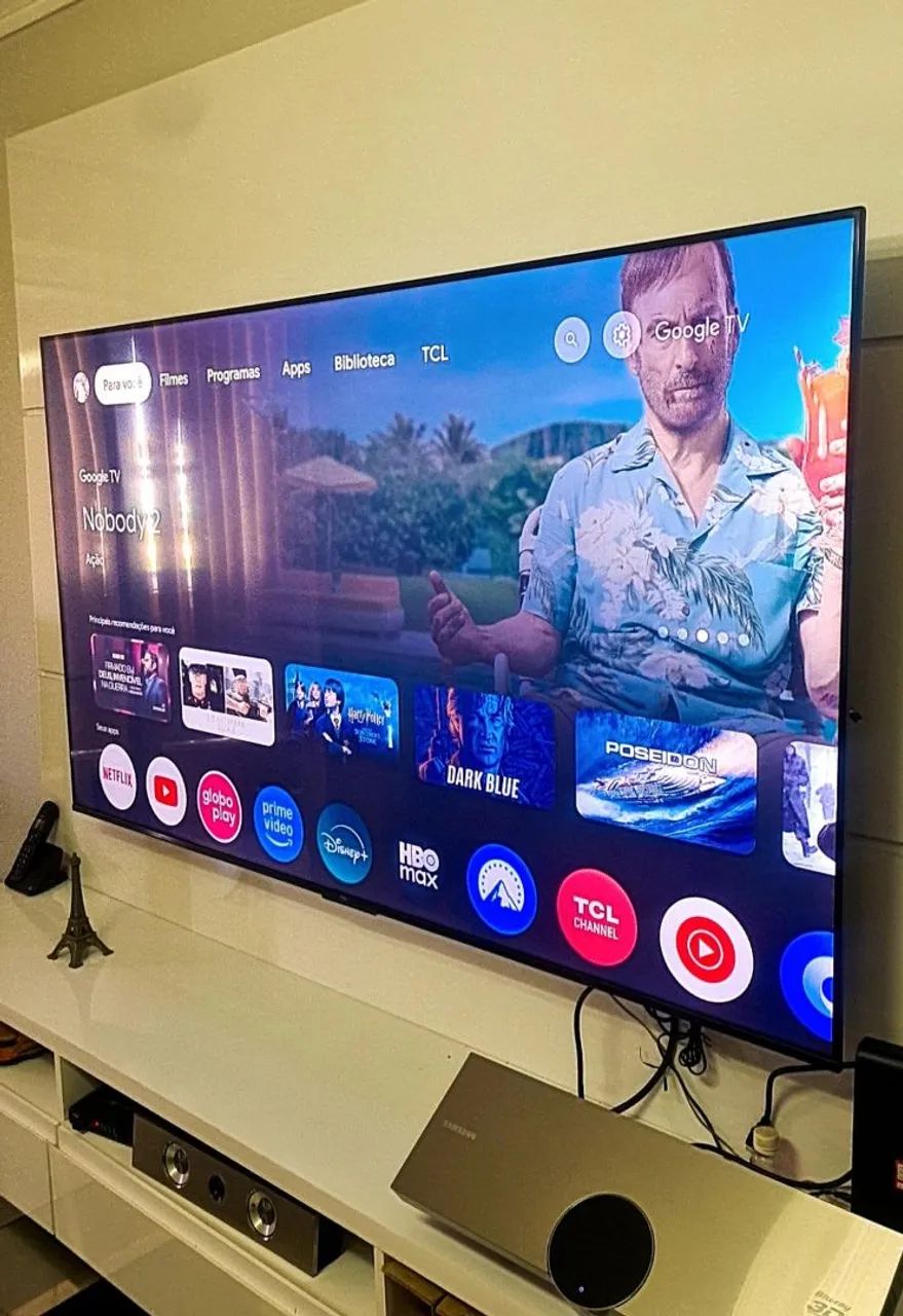 Smartv 65 Pol 4K TCL 10 meses de uso Nota Fiscal