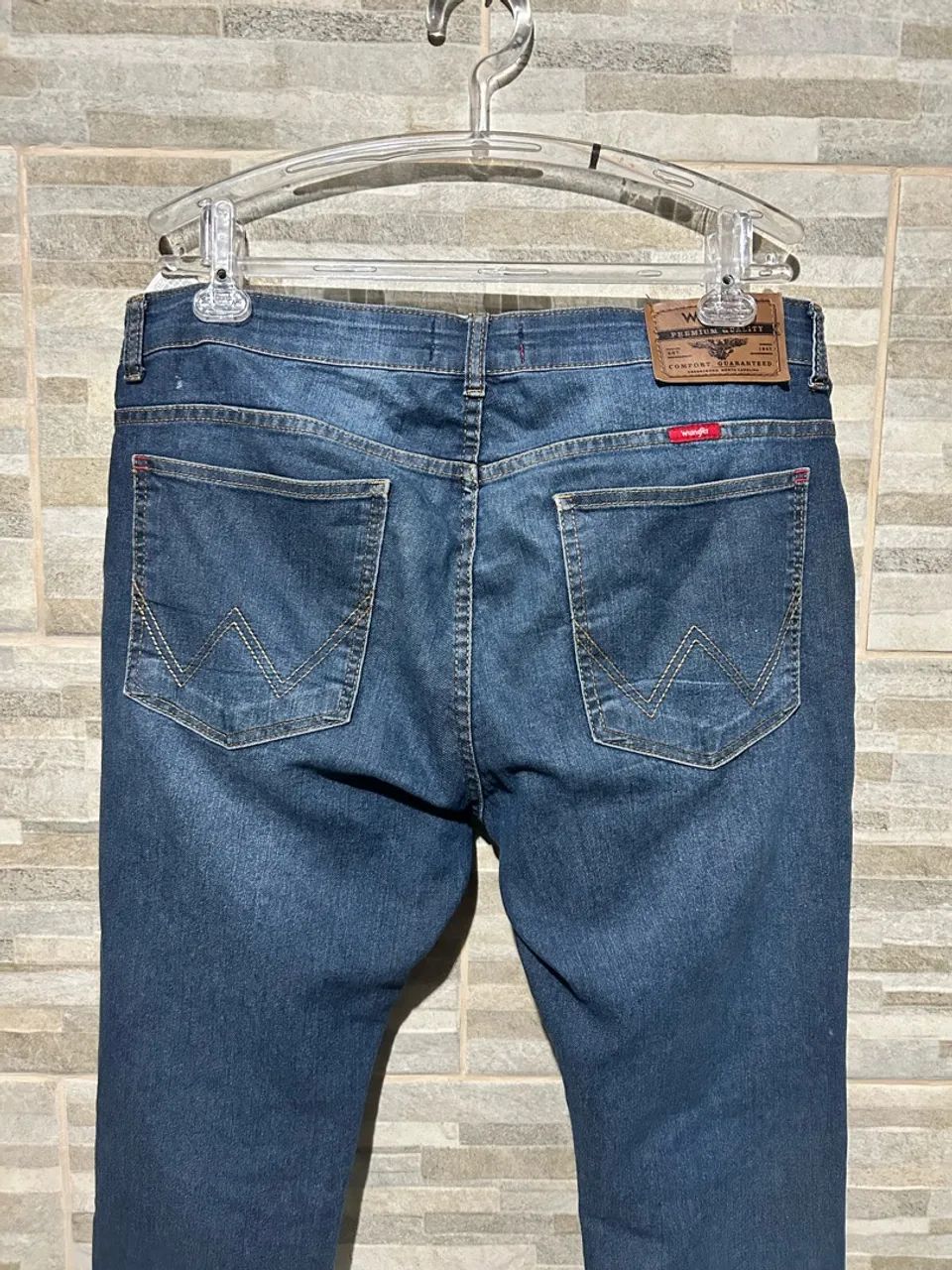 Calça jeans azul Wrangler 44 - Foto 2