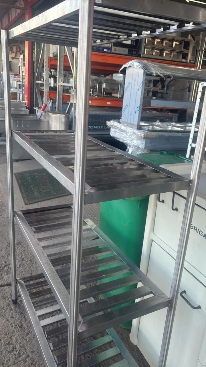 Estante 4 planos em aço inox - Foto 2