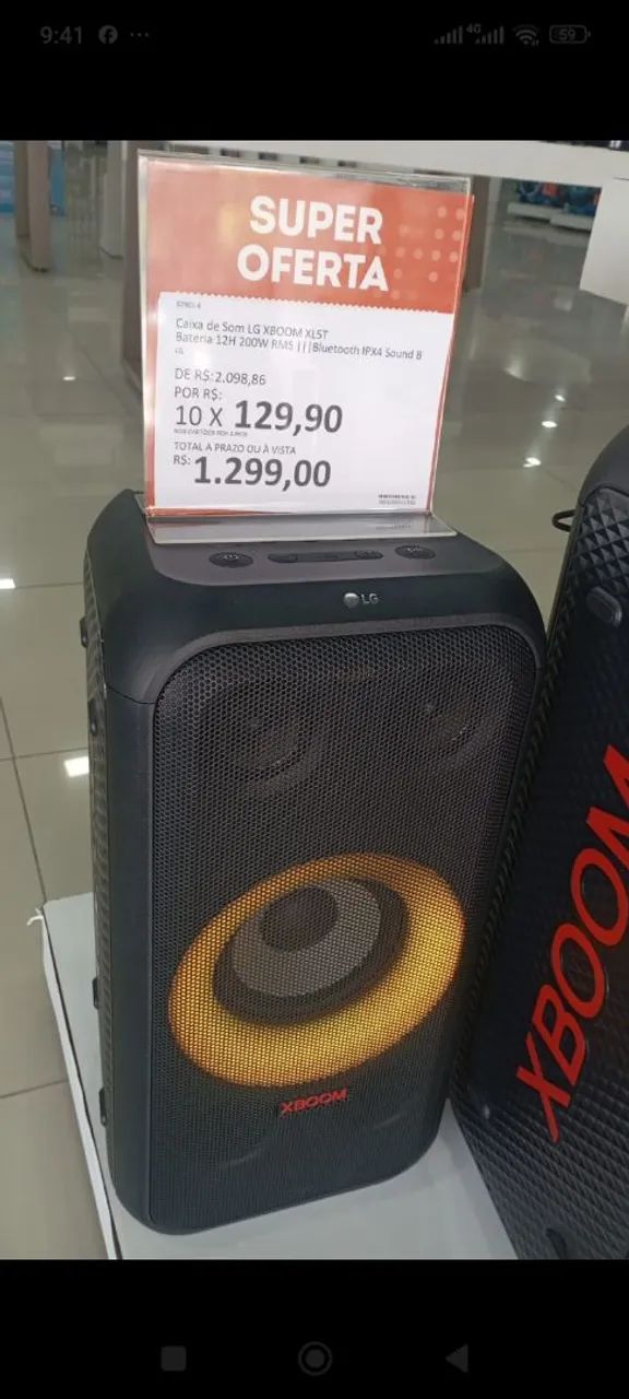 caixa de som 200w XL5T  lacrada com NF 