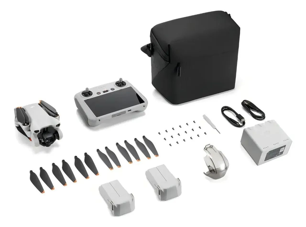 Drone Dji Mini 3 4k 5.8ghz Com Tela 3 Baterias - Foto 3