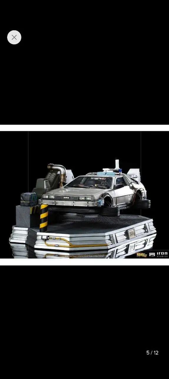 Delorean de volta para o futuro 2 iron estúdios. Sem caixa - Foto 2