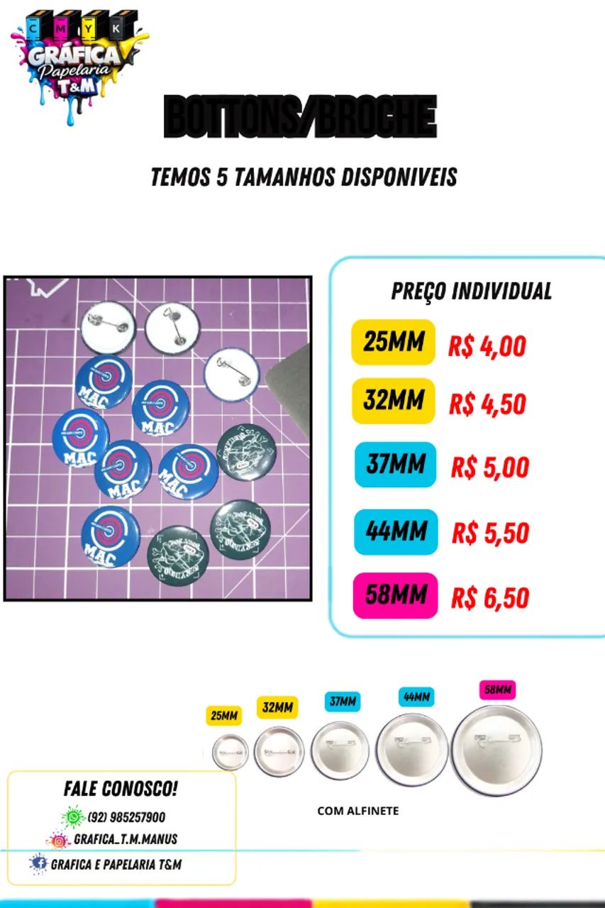 bottons personalizados - Foto 3