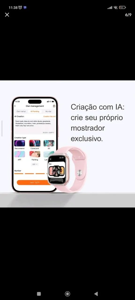 Relógio smartwartch W11