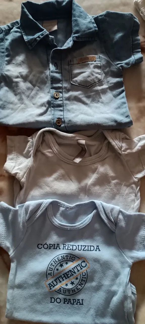 Kit menino 3 meses azul Carter's e outras  - Foto 3
